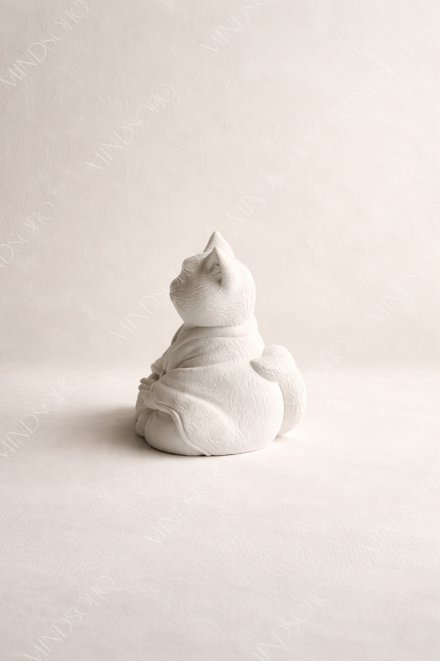 Meditation Cat Obje