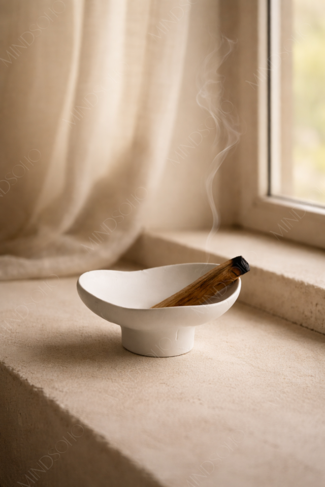 Athera Palo Santo Tütsülük & Mumluk | Beyaz