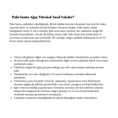 Palo Santo Tütsü (3 Adet – 30-35 gr)