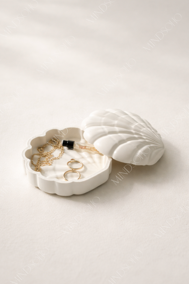 Kira Kapaklı Takı Tabağı & Yüzüklük