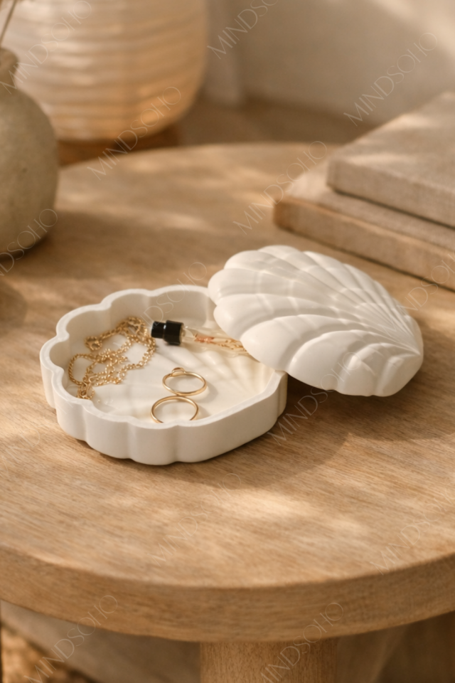 Kira Kapaklı Takı Tabağı & Yüzüklük