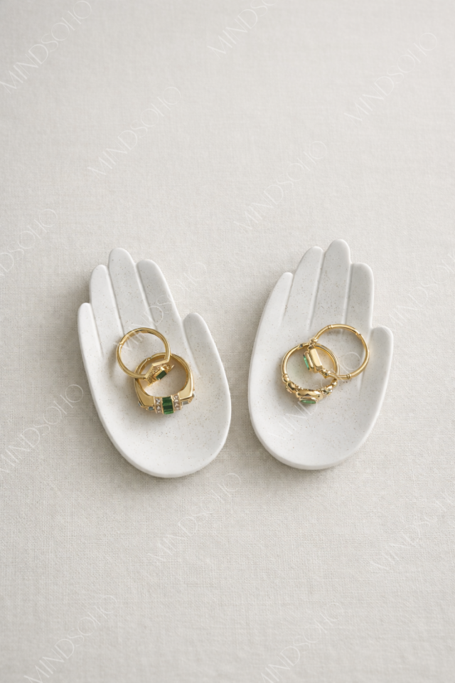 Ilyon 2'li Mini Takı Tabağı & Yüzüklük