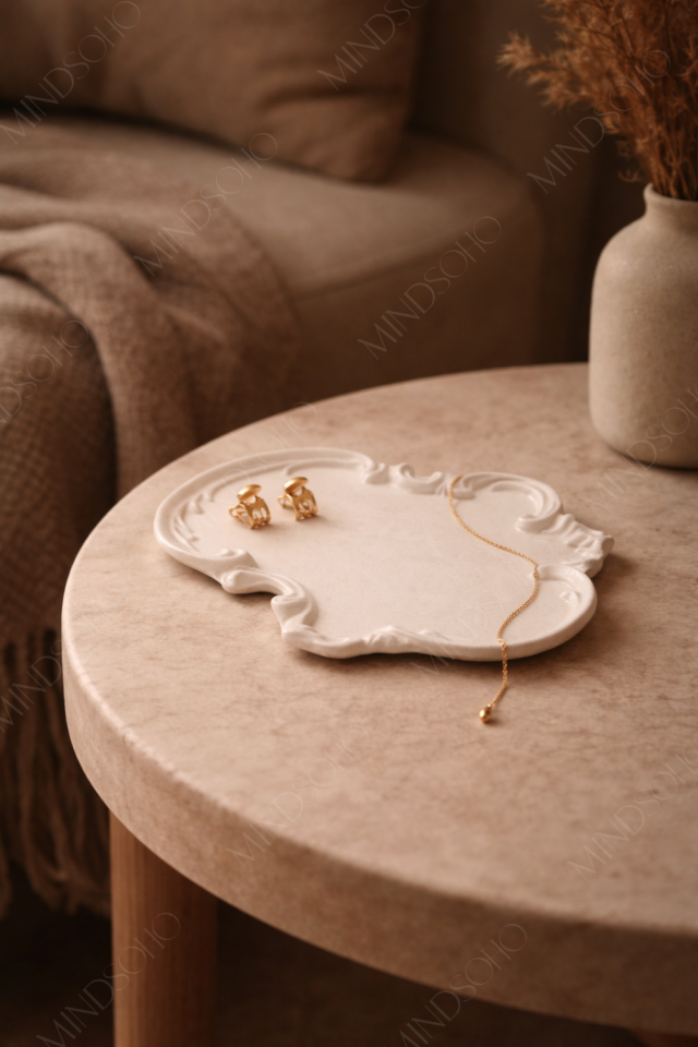 Uvero Dekoratif Dantel Tepsi