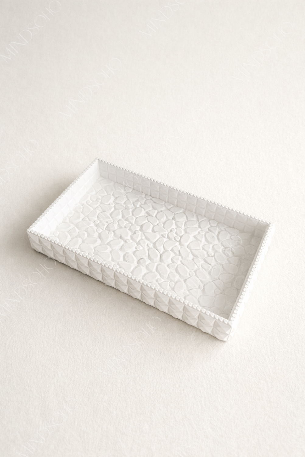 Evara Dekoratif Taş Dokulu Tepsi