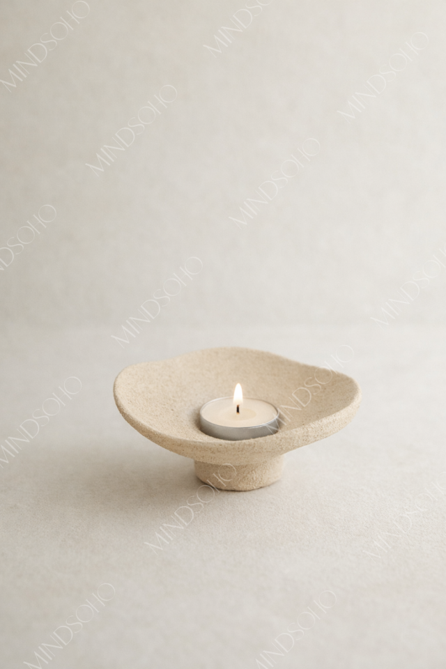 Athera Dokulu Palo Santo Tütsülük & Mumluk | Bej