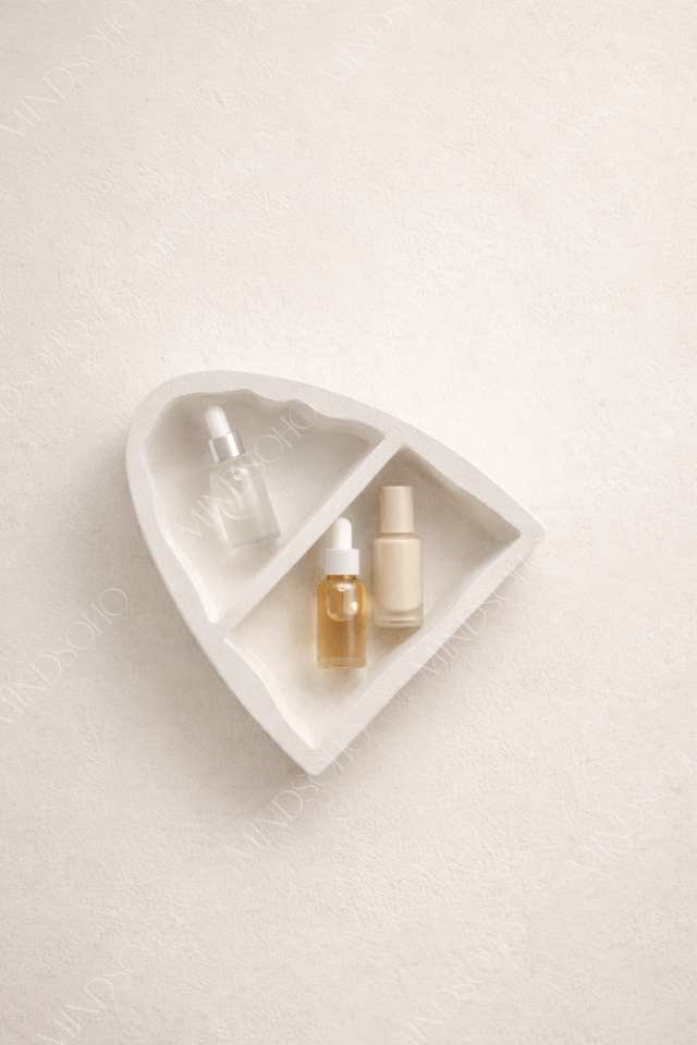 Rhea Bölmeli Dekoratif Tabak & Stand