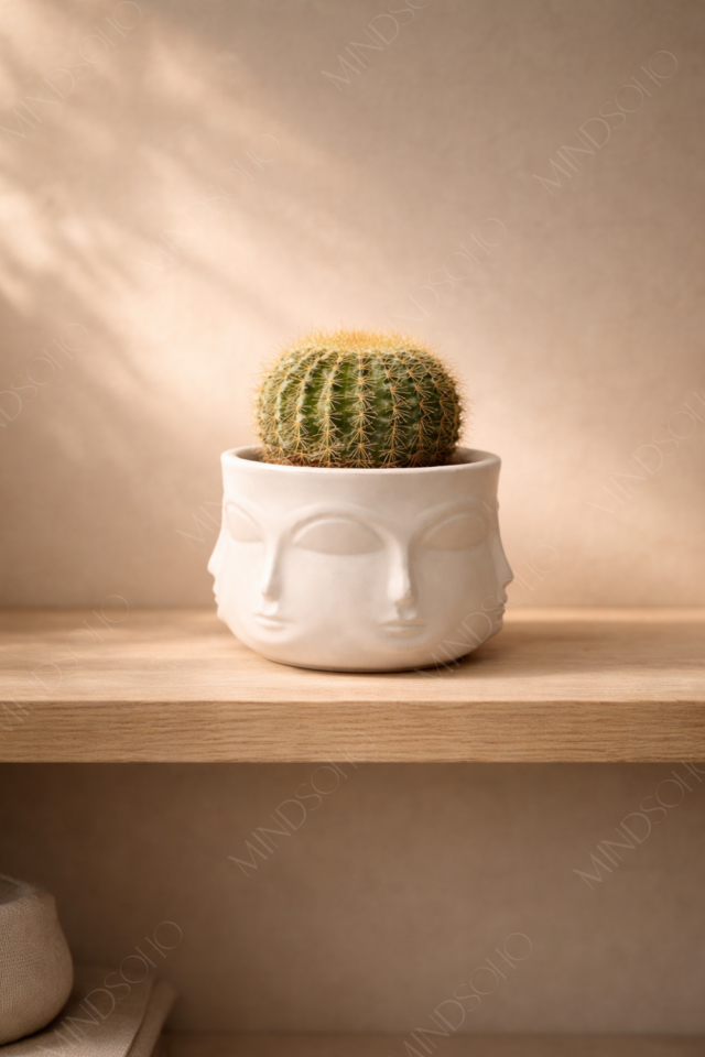 Freya Dekoratif Kaktüs Saksısı