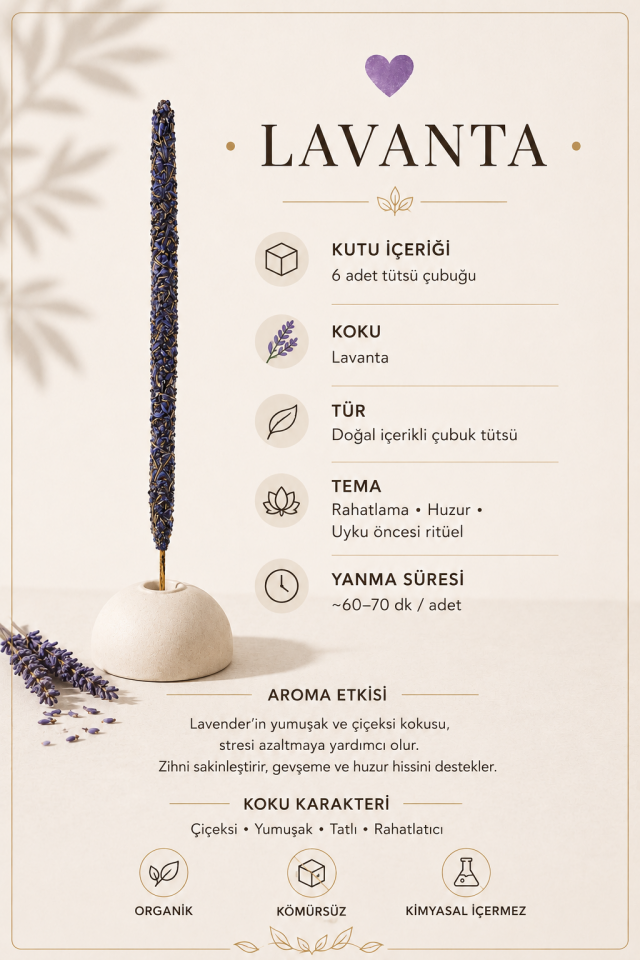 4'lü Meditasyon Organik Tütsü