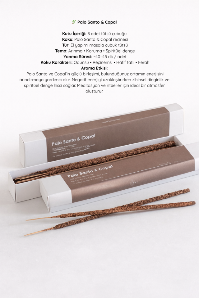 Palo Santo & Copal Organik Tütsü