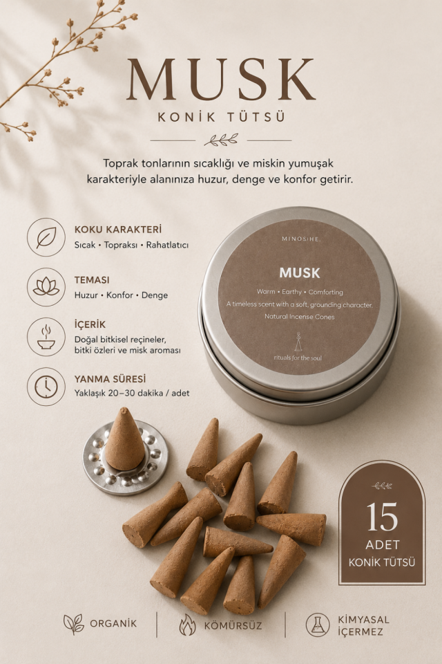 Musk Organik Konik Tütsü