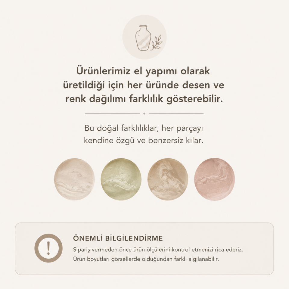Tissari Dekoratif Tabak | Gül Kurusu-Kahve