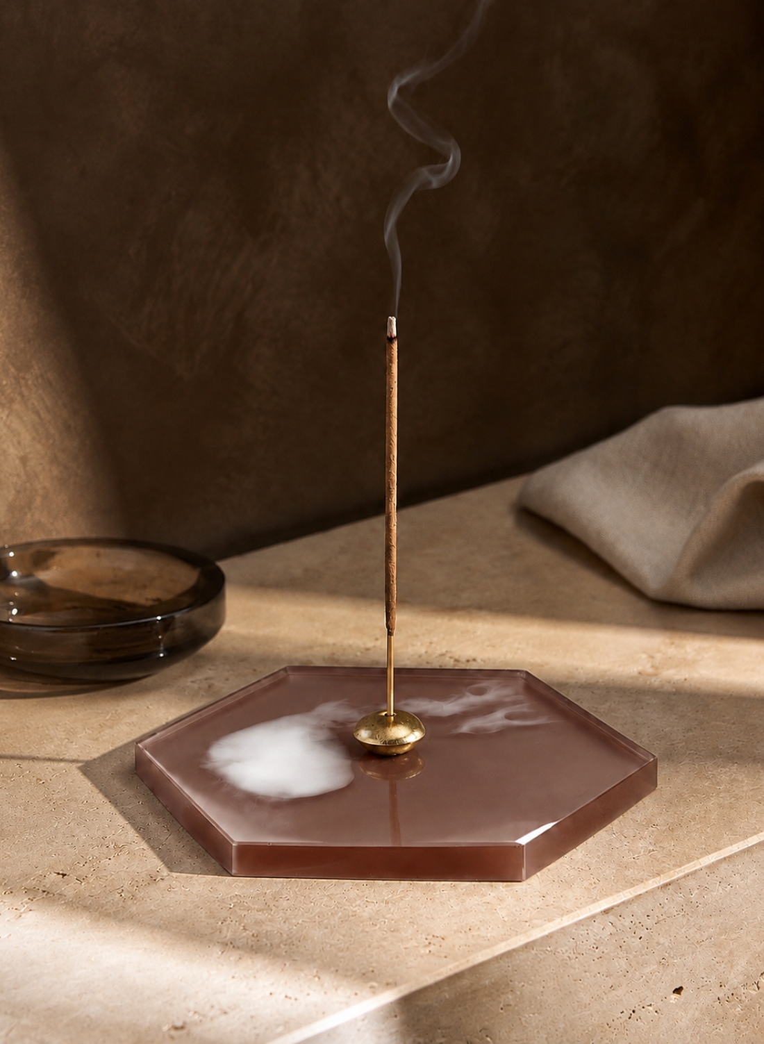 Muen Pirinç Çubuk Tütsülük | Gül Kurusu-Kahve