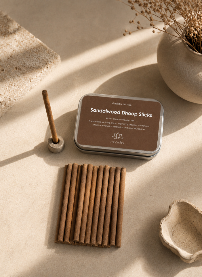 Sandalwood-Kremsi Organik Tütsü Metal Kutulu